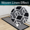 Allure Machine Washable Runner, 50x150cm - Black