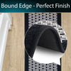 Allure Machine Washable Runner, 50x150cm - Black