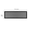 Allure Machine Washable Runner, 50x150cm - Black