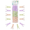 JVL Prism 24 Pack Plastic Clip Clothes Pegs