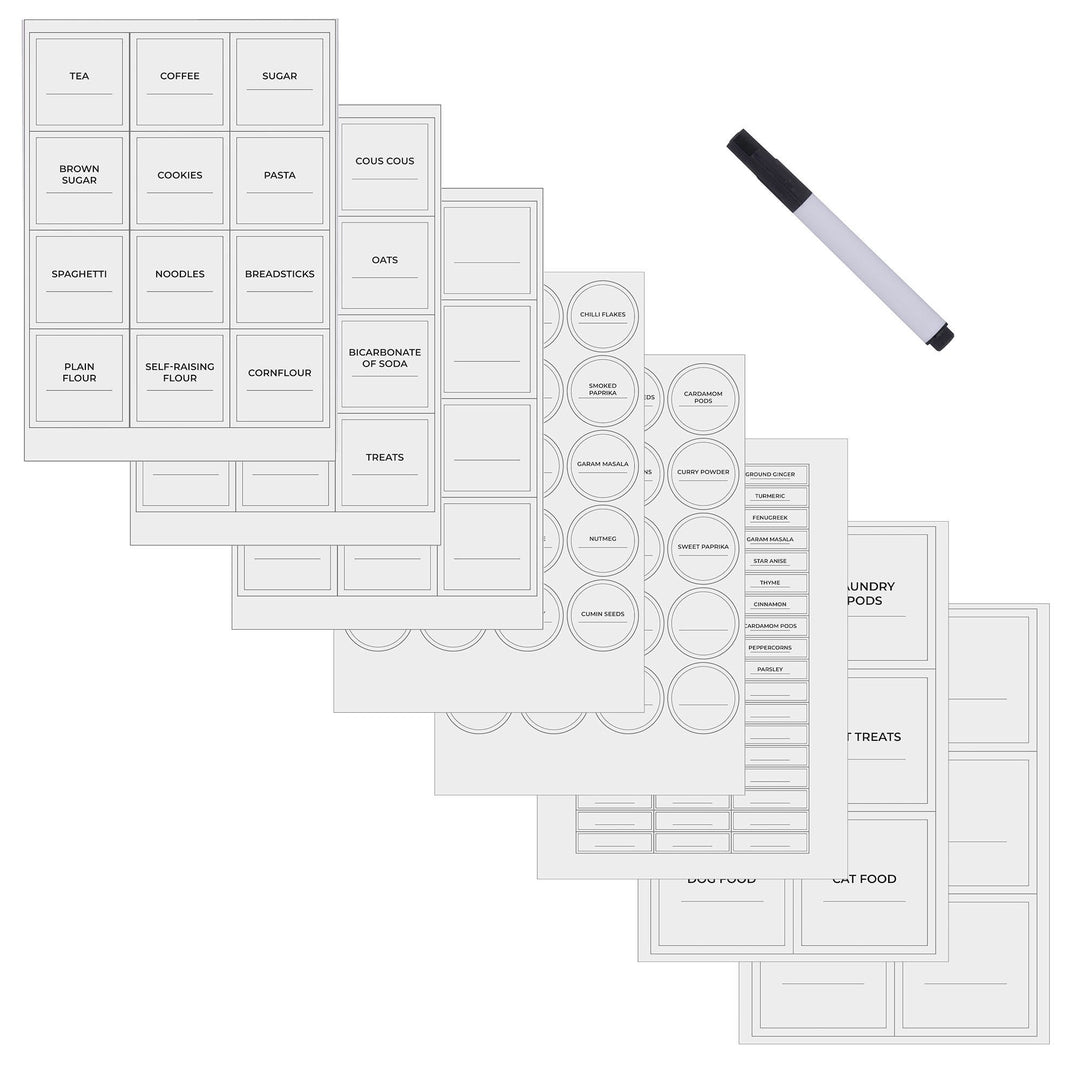 Kilner Set Of 8 Pantry Labels With Pen
