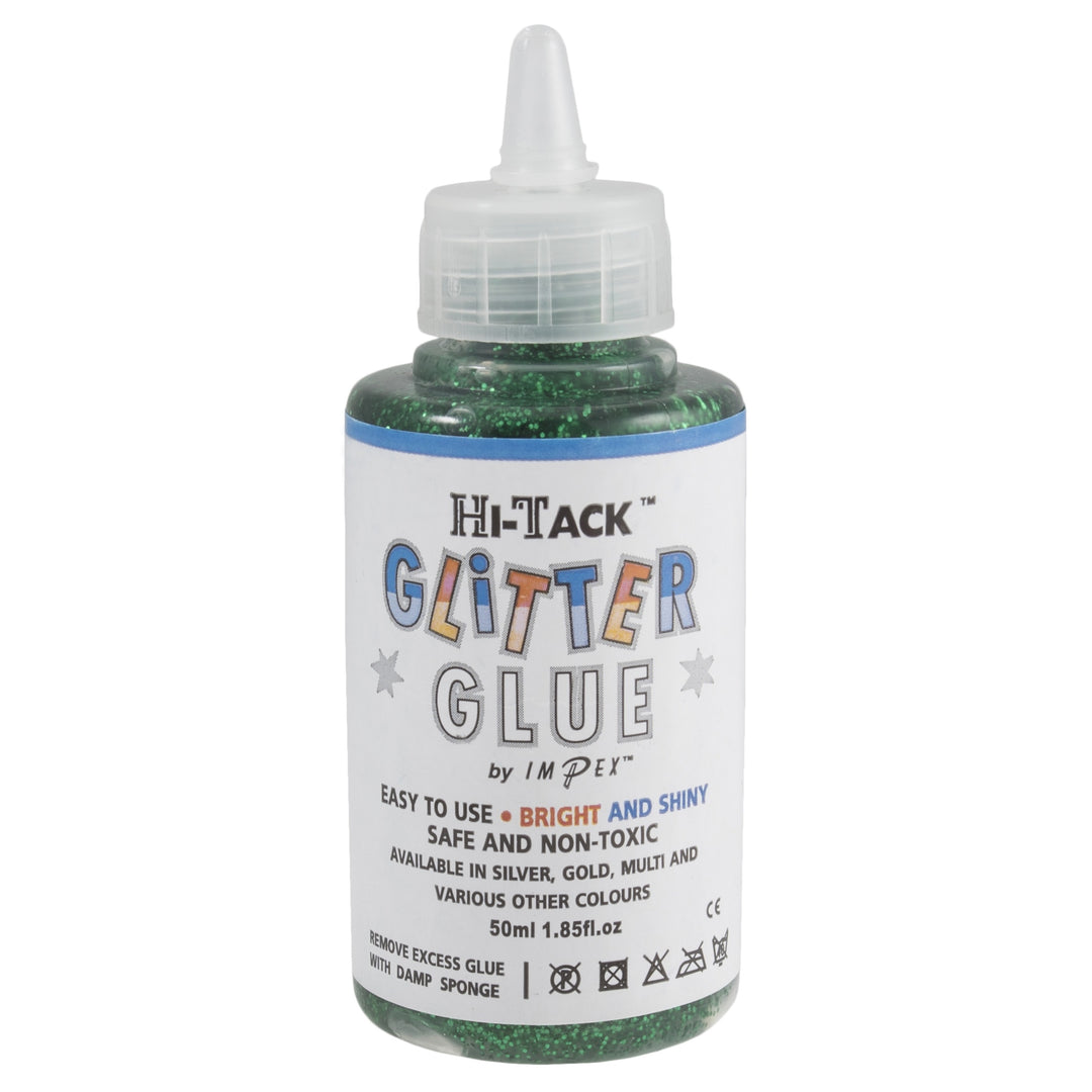 Adhesive: Hi-Tack Glitter Glue: Green: 50ml