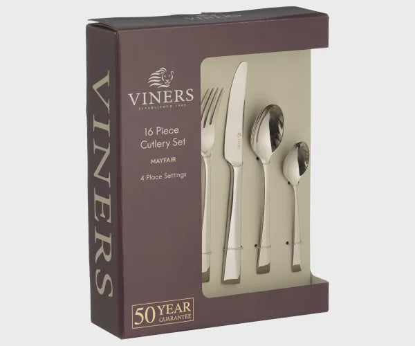 Viners Mayfair 18/10 16 Pce Cutlery Set Giftbox