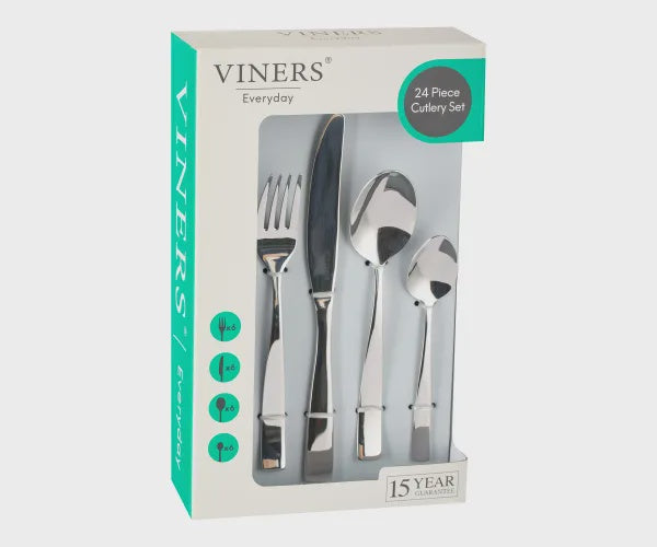Viners Everyday Purity 18/0 24pc Cutlery Set Giftbox