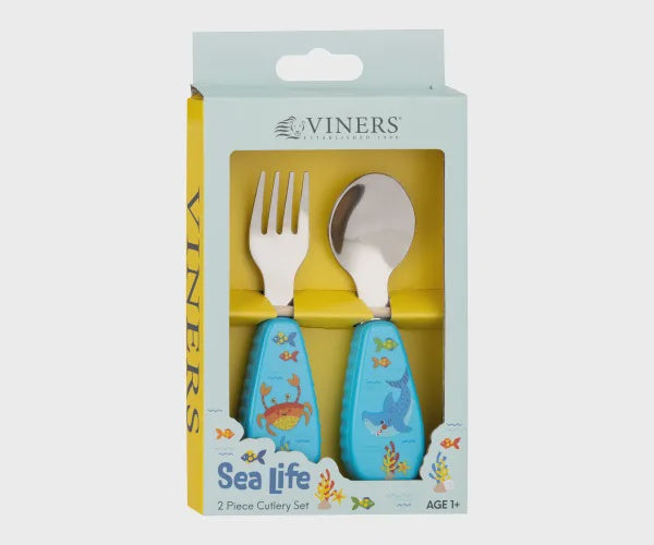 Sea Life 2pc Kids Cutlery Set Giftbox