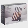 Titan Copper 6 Pce Knife Block Giftbox