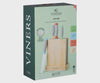 VINERS 8PC COLOUR CODED KNIFE & CHOPPING BOARD SET