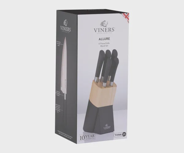 Allure 6 Pce Knife Block Set Giftbox