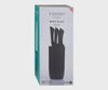 Everyday Black Ripple 5pc Knife Block Giftbox