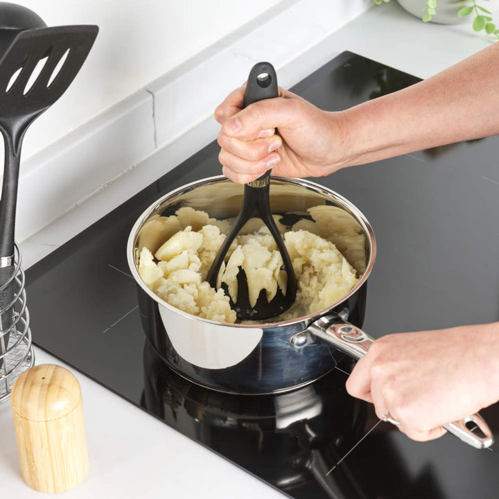 Russell Hobbs Utensil Set 5-Piece Hanging Hook Soft Touch Easy Clean Venus Black