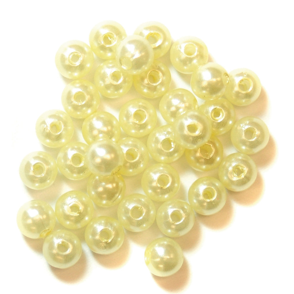 Beads: Pearl: 6mm: Cream: 20