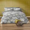 Retro Scandi Duvet Cover Set Single Grey
