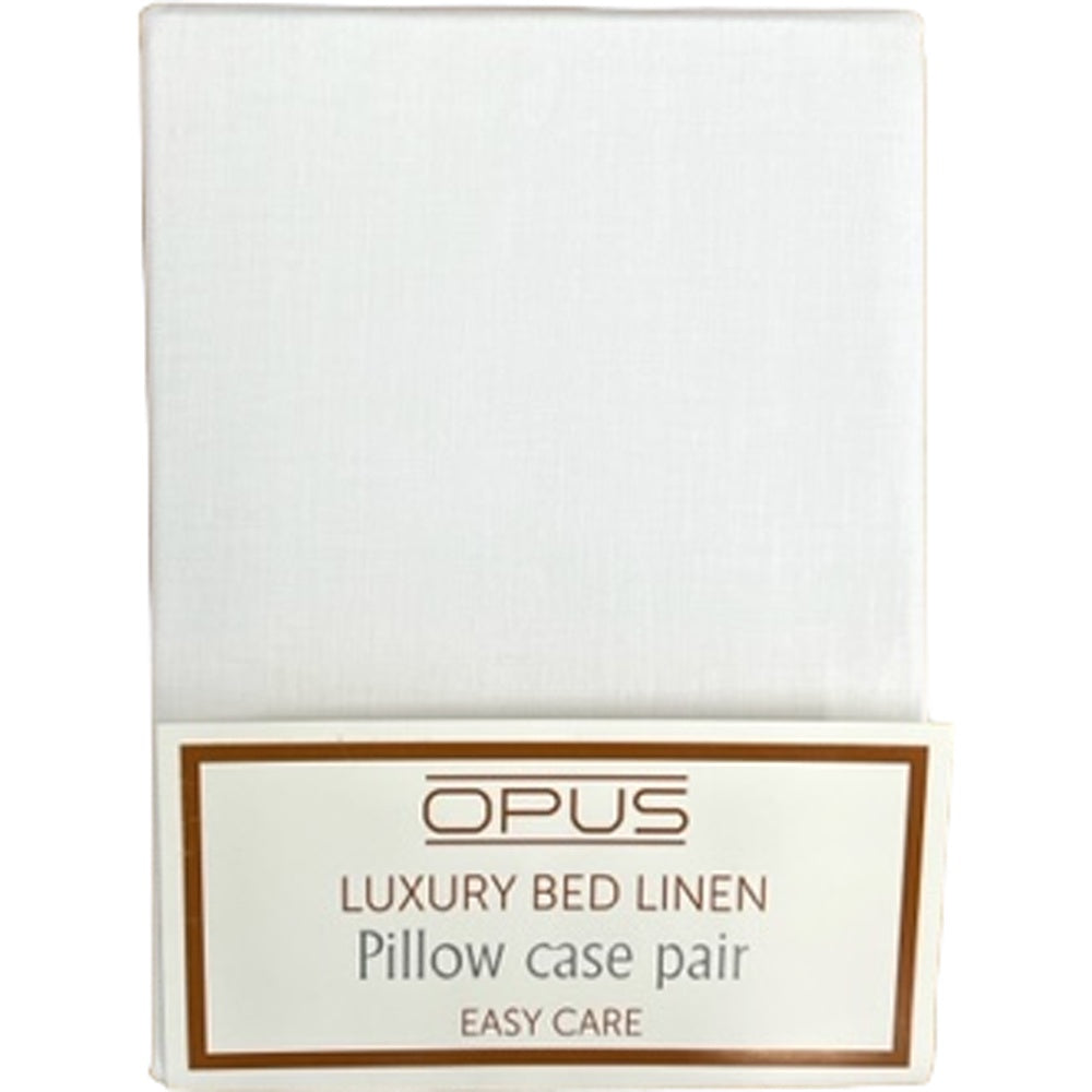 Opus Pair of White Pillowcases
