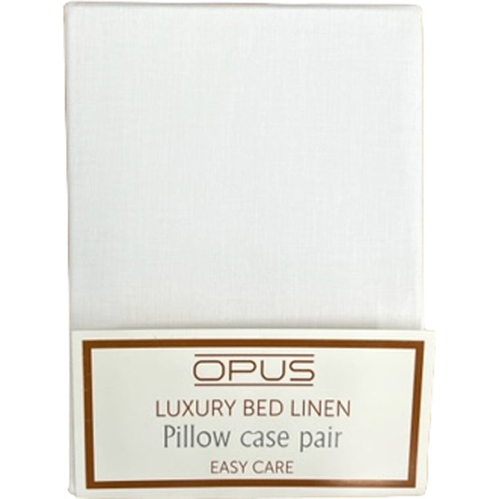 Opus Pair of White Pillowcases