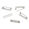 Brooch Bars: Self-Adhesive: Silver: 5
