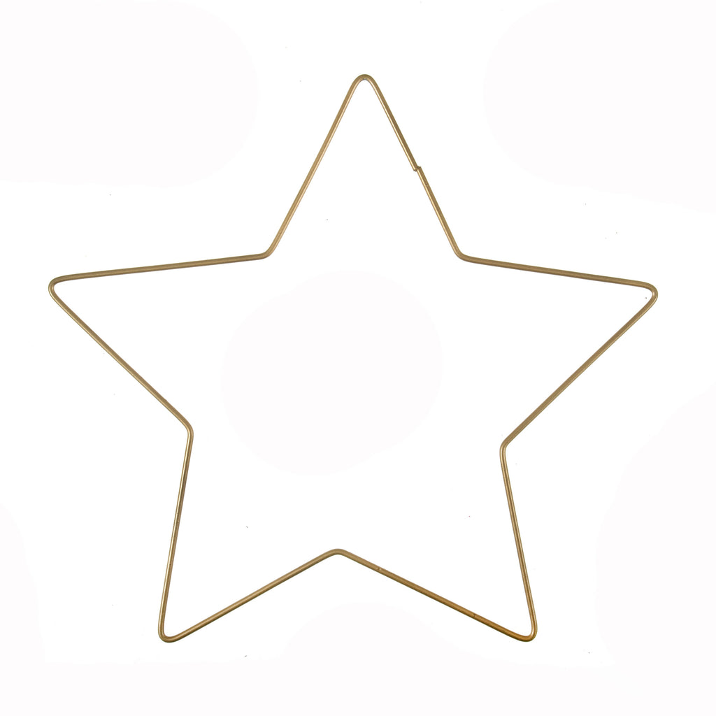 Craft Hoops: Wire: Star: 25cm: Gold