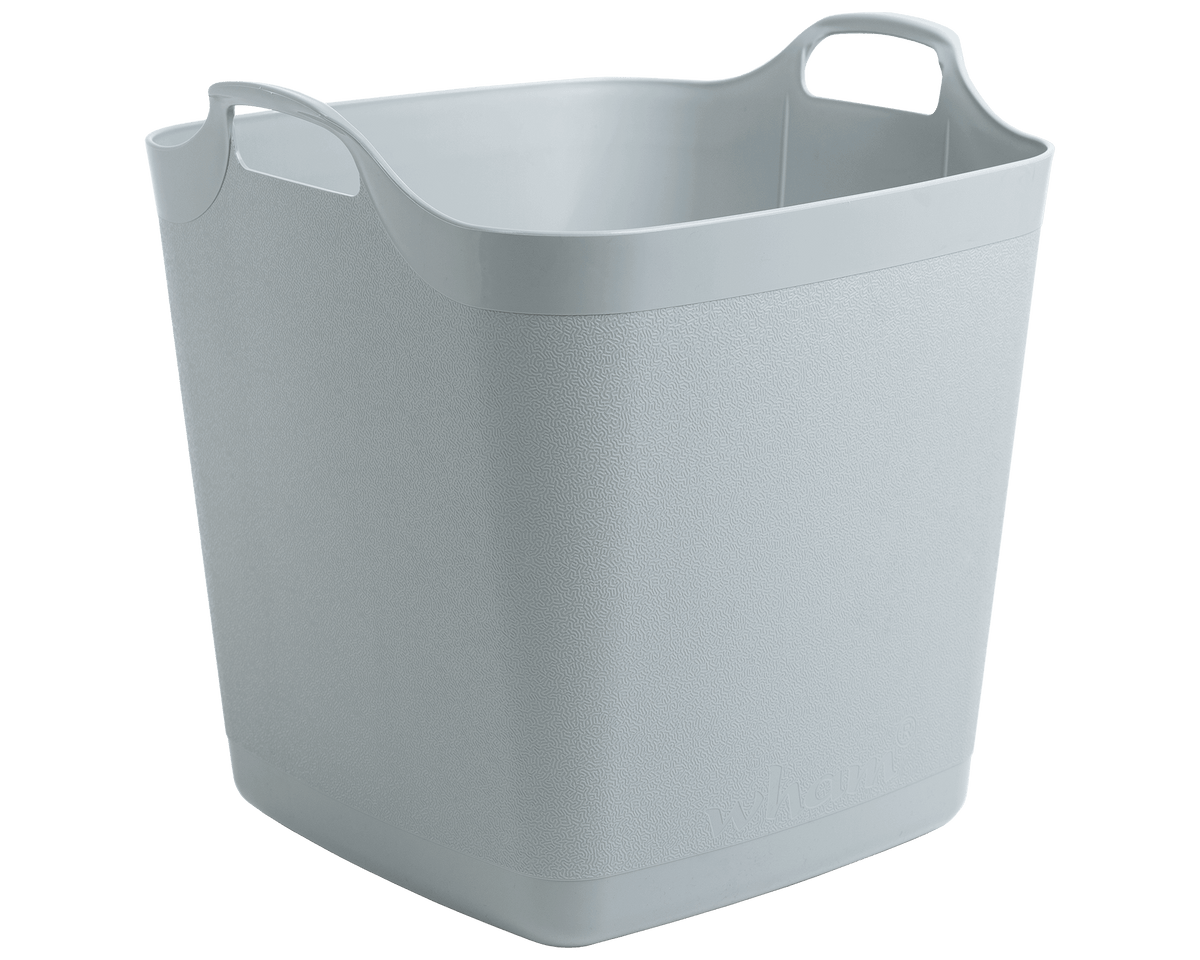 Flexi-Square 40 litre cool grey flexible tub