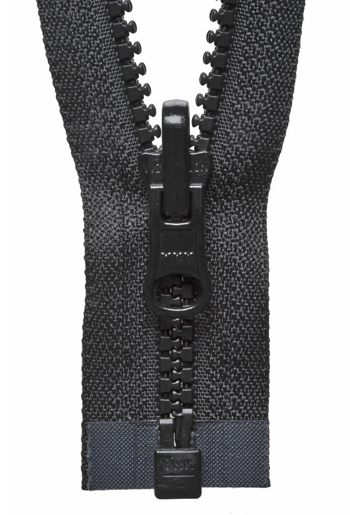 Vislon Flip Over Zip: 61cm: Black