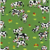 Nutex Farmyard Animals Fun Happy Cows in the Grass Field 80500-103 Fat Quarters 50x55cm