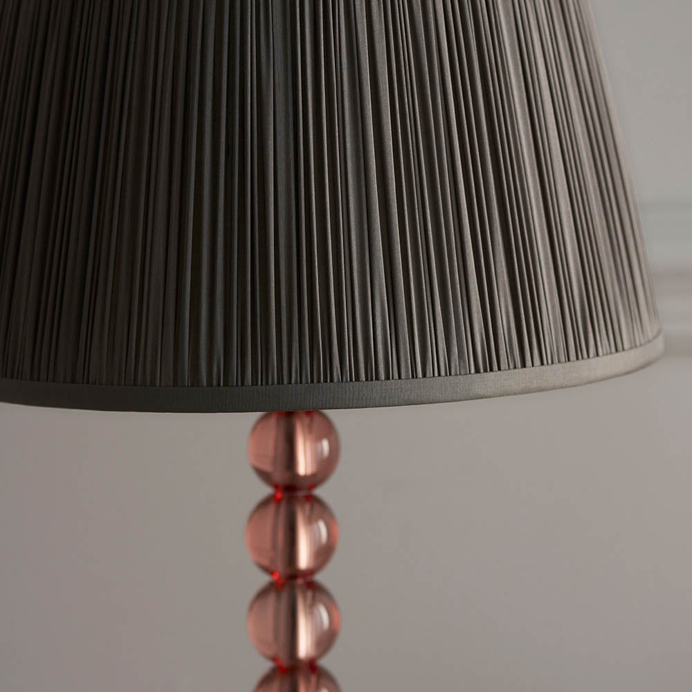 Freya 30cm / 12in Silk Lamp Shade Charcoal (Instore)