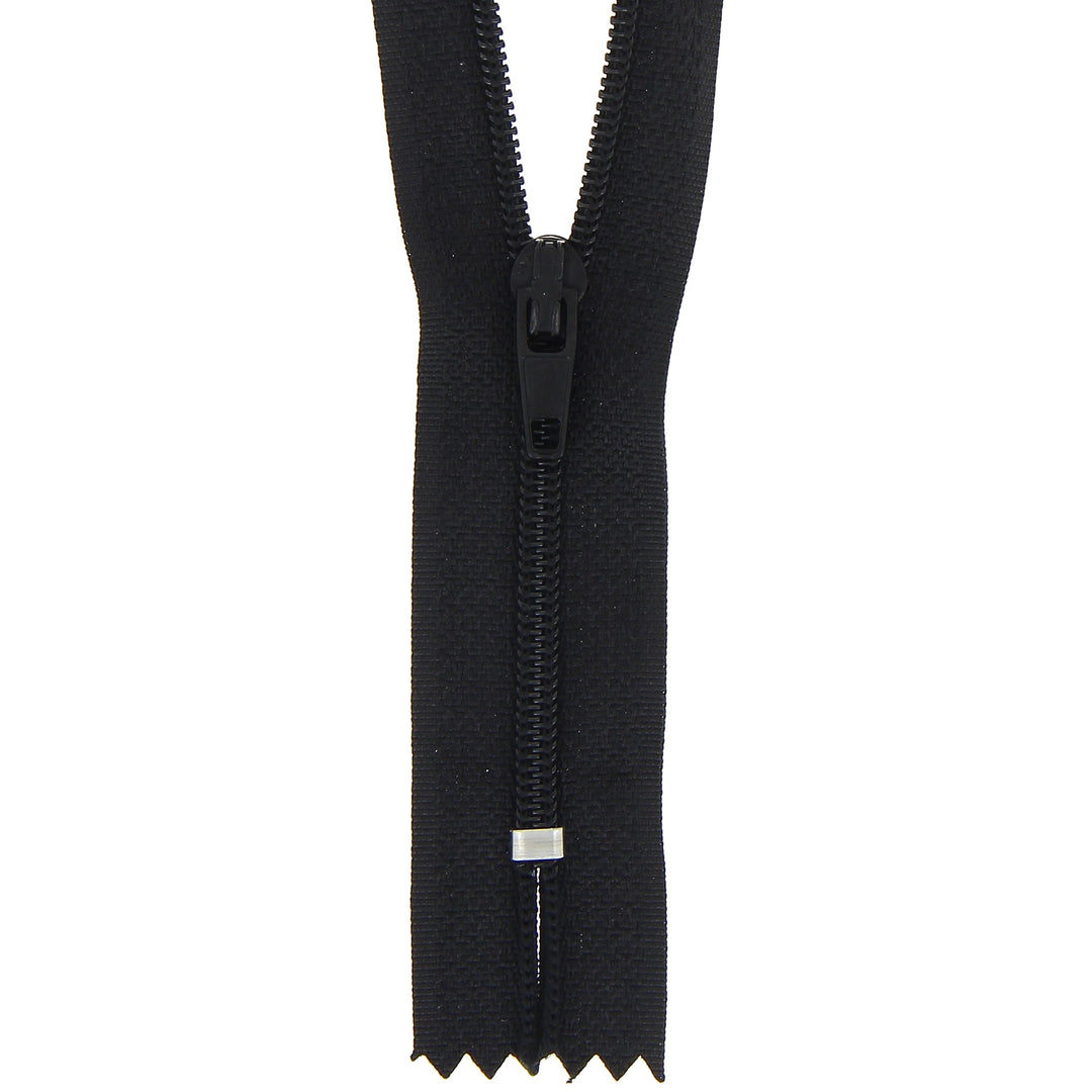 Nylon Dress and Skirt Zip: 12cm: Black