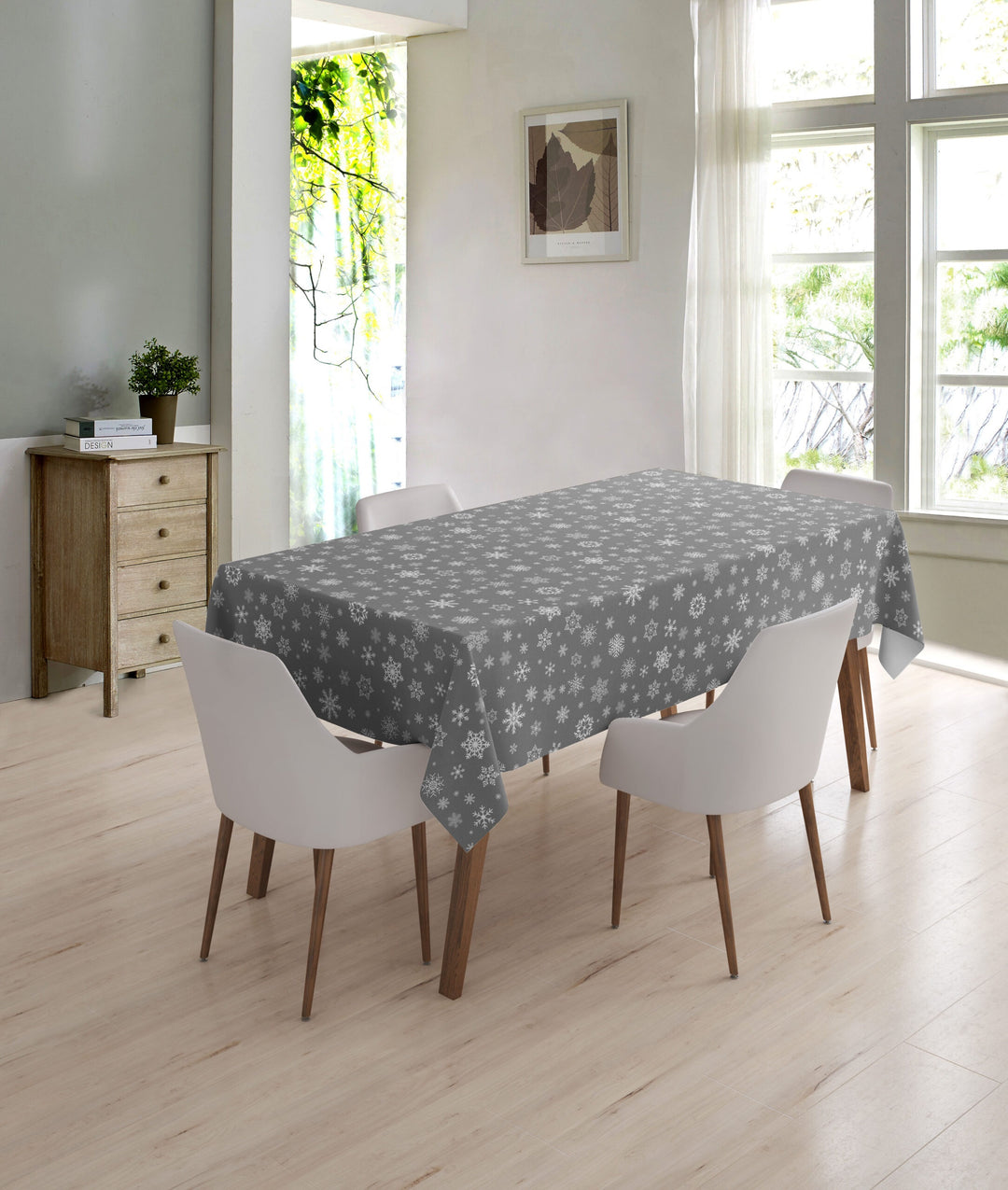 Wipeclean Xmas Table Cloth 140cm/54in By The Metre 1096-2