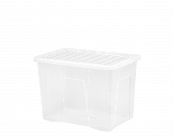 Crystal 80 litre clear storage box