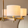 Heathcliff 5lt Pendant - Br Aged Brass/Natural Linen (DHD)