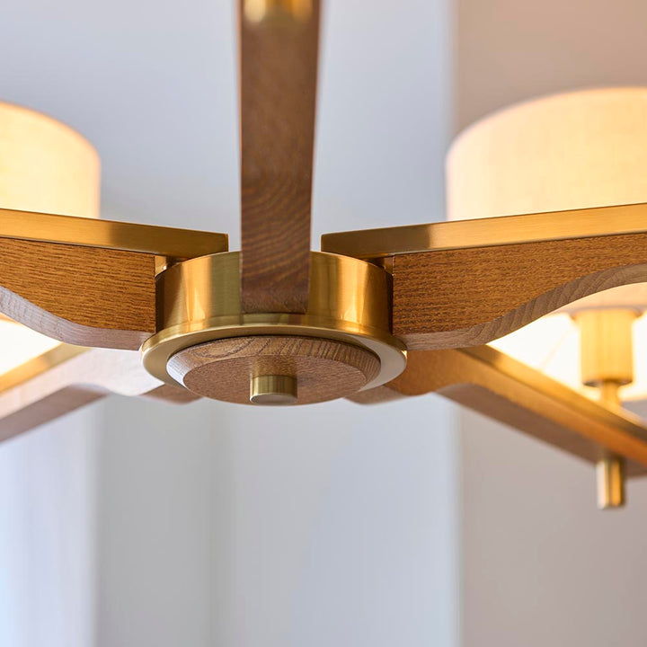 Heathcliff 5lt Pendant - Br Aged Brass/Natural Linen (DHD)