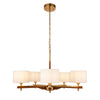 Heathcliff 5lt Pendant - Br Aged Brass/Natural Linen (DHD)
