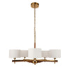 Heathcliff 5lt Pendant - Br Aged Brass/Natural Linen (DHD)