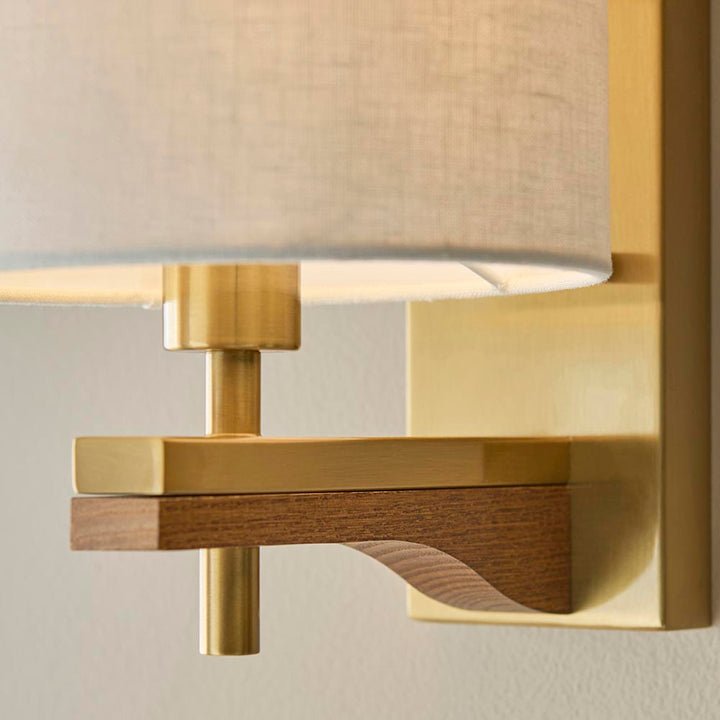 Heathcliff Wall - Br Aged Brass/Natural Linen (DHD)