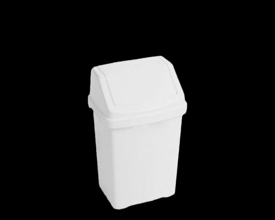 Casa 8L Swing Bin Ice White