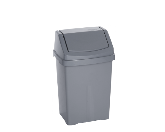 Casa silver 15 litre swing bin