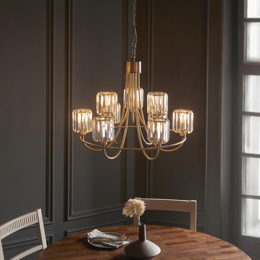 Berenice 9Lt Pendant - Ant. Brass (DHD)