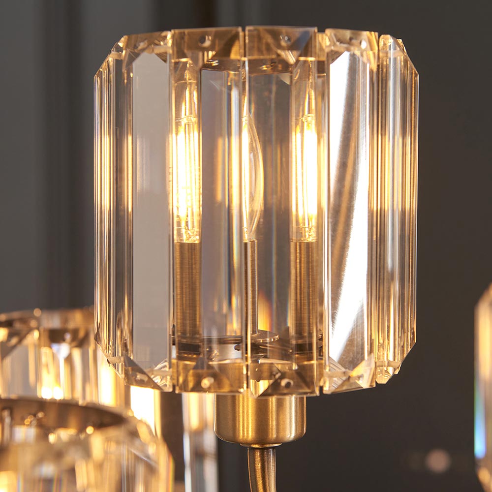 Berenice 9Lt Pendant - Ant. Brass (DHD)
