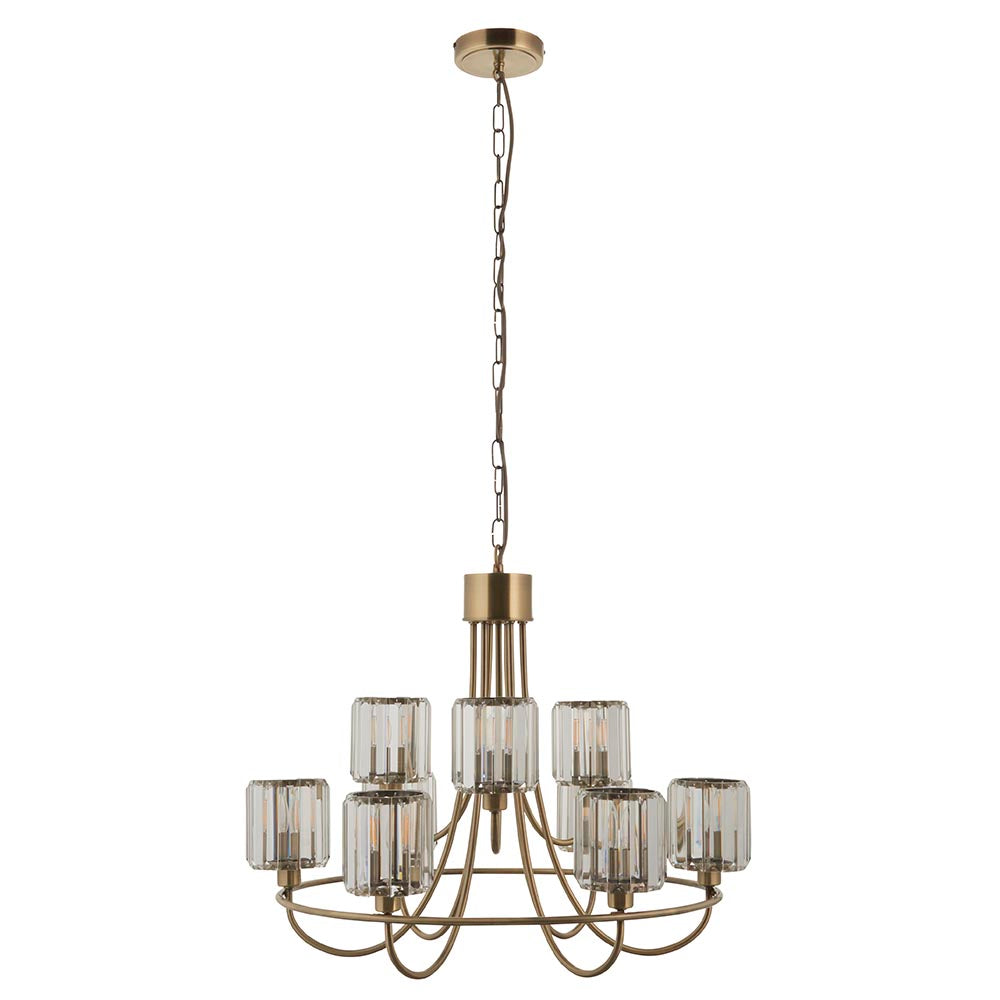Berenice 9Lt Pendant - Ant. Brass (DHD)