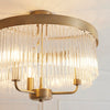 Clermont 3lt Semi Flush - Warm Ant. Brass (DHD)