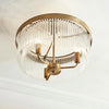 Clermont 3lt Semi Flush - Warm Ant. Brass (DHD)