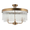 Clermont 3lt Semi Flush - Warm Ant. Brass (DHD)