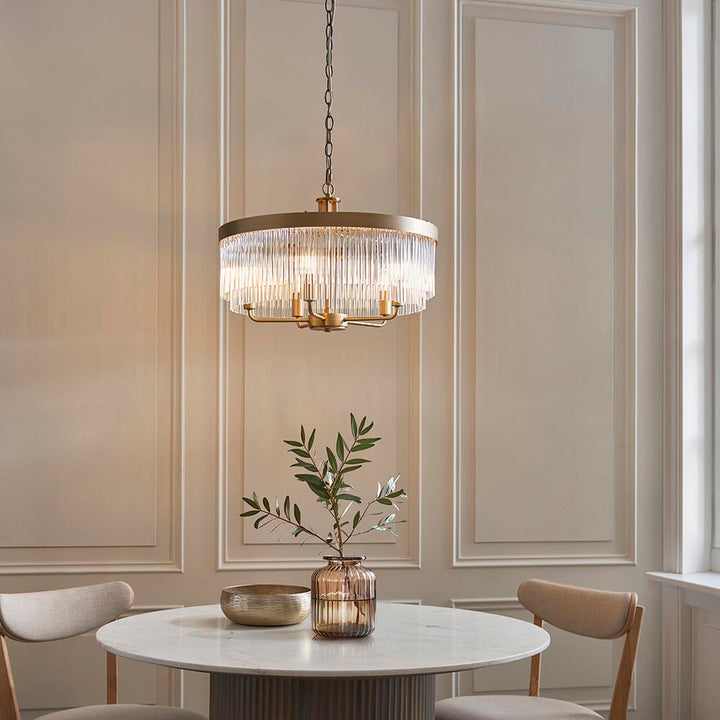 Clermont 5lt Pendant - Warm Ant. Brass (DHD)