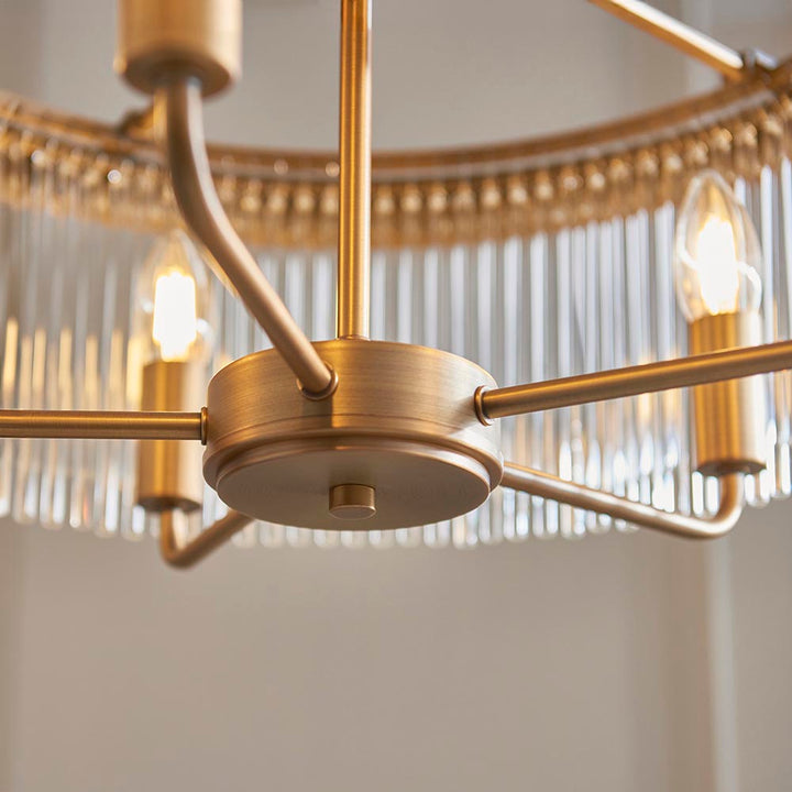 Clermont 5lt Pendant - Warm Ant. Brass (DHD)