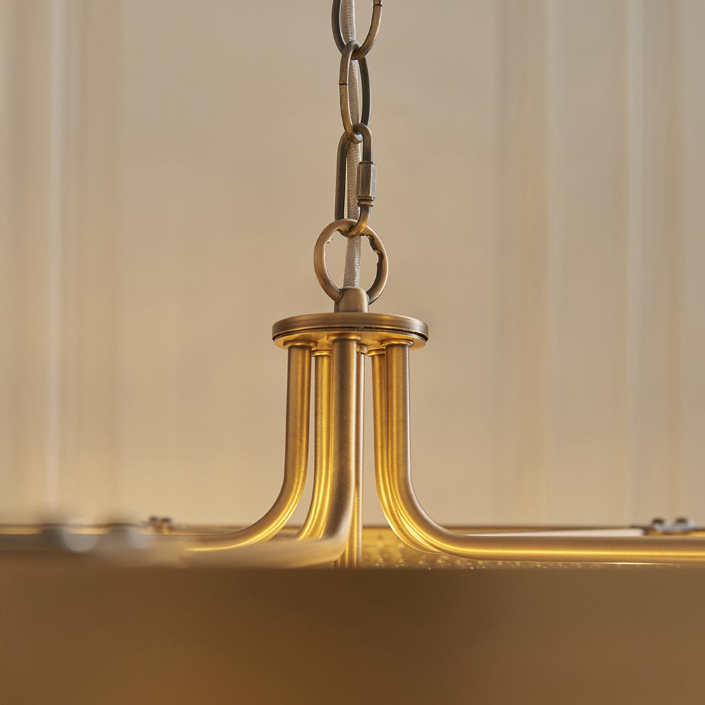 Clermont 5lt Pendant - Warm Ant. Brass (DHD)