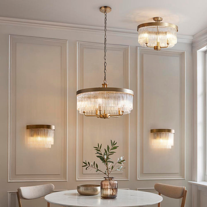 Clermont 5lt Pendant - Warm Ant. Brass (DHD)