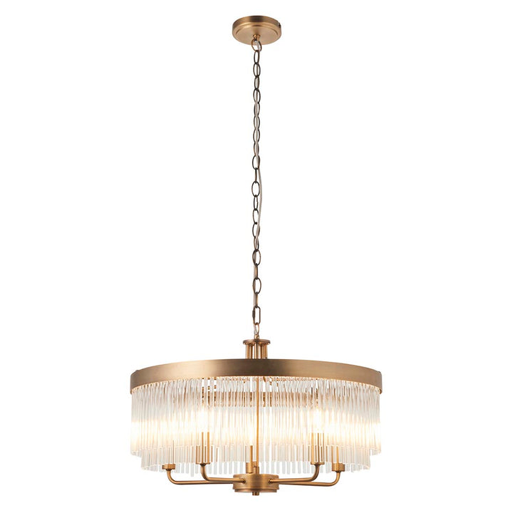 Clermont 5lt Pendant - Warm Ant. Brass (DHD)