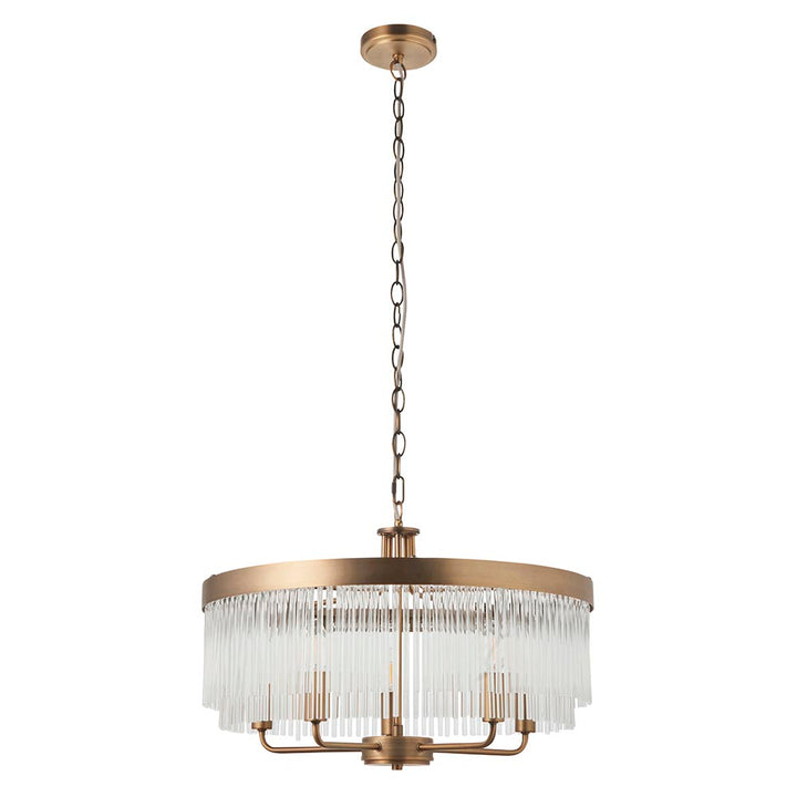 Clermont 5lt Pendant - Warm Ant. Brass (DHD)