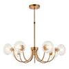 Hague 7Lt Semi Flush - Warm Ant. Brass (DHD)