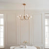Hague 7Lt Semi Flush - Warm Ant. Brass (DHD)