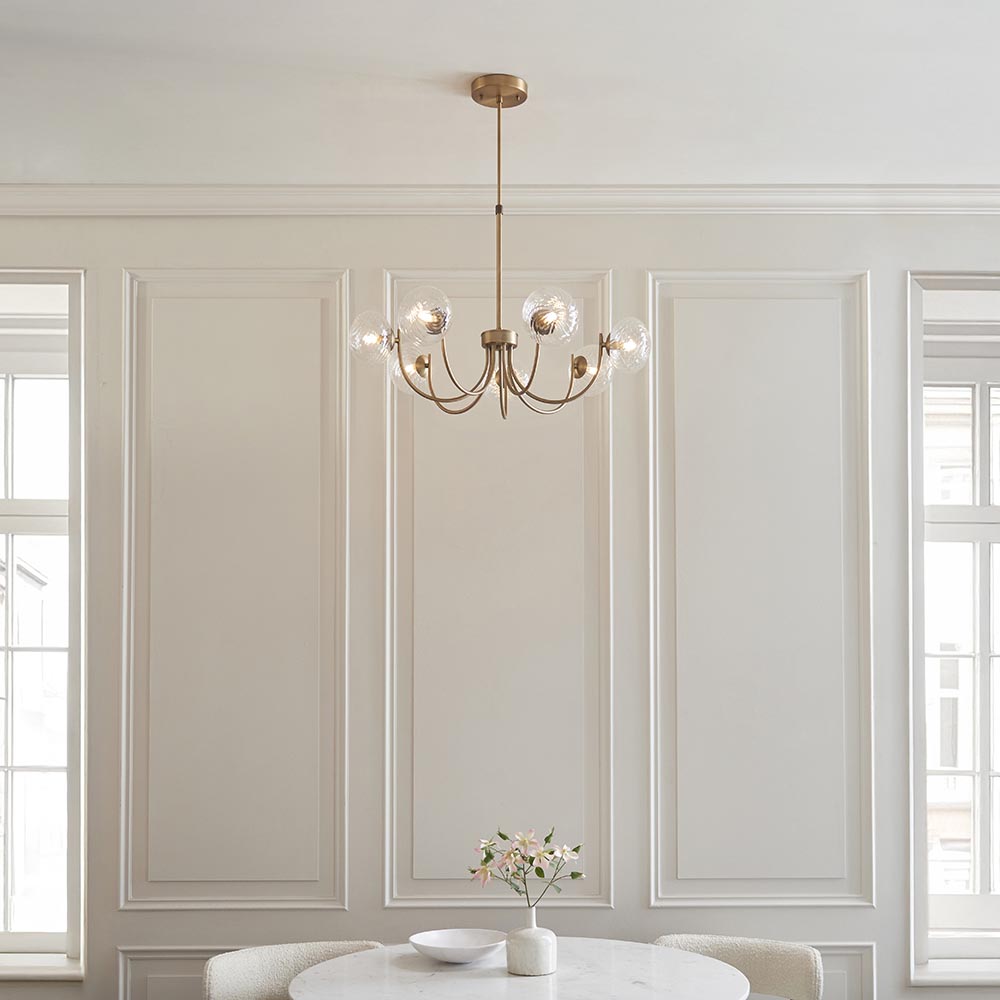 Hague 7Lt Semi Flush - Warm Ant. Brass (DHD)