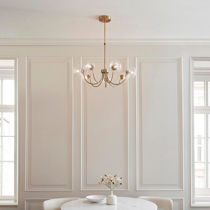 Hague 7Lt Semi Flush - Warm Ant. Brass (DHD)